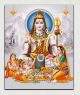 Lord Shiva With White Background Canvas Print