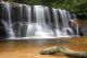 A Long Exposure Of Waterfalls, Taken At Wentworth Falls In The Blue Mountains, Near Sydney Australia Canvas Print