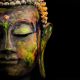 Colorful Buddha Canvas Print