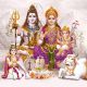 God Shiv Family Canvas Print