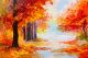 Colorful Autumn Forest Canvas Print