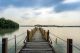 Beautiful Long Exposure Sunrise Shot At Jetty Canvas Print