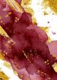 Watercolour Burgundy and Gold Texture Abstract Canvas Pri