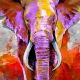 Modern Colorful Elephant Canvas Print