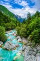 River Course Valley Nature View Canvas Print