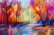 Colorful Autumn, Fall Season Canvas Print