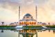 Beautiful Mosque Image During Sunset, Dubai Canvas Print