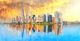 Abstract Oil Painting New York City Skyline Canvas Print