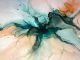 Close up Alcohol Ink Abstract Canvas Print