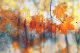 Orange Maple Leaves And Rainy Day Canvas Print